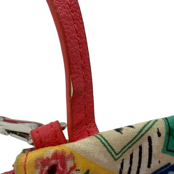 Vera Bradley Wristlet Cuba Postage Stamps Easy Clean Dry Bag Lining Travel Cuban - Picture 5 of 7